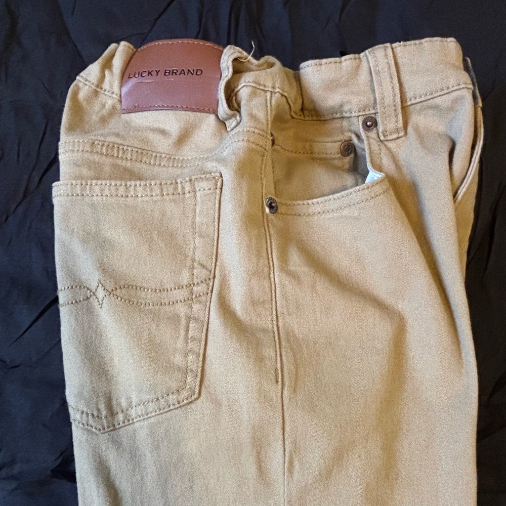 BoysLucky Brand tan jeans